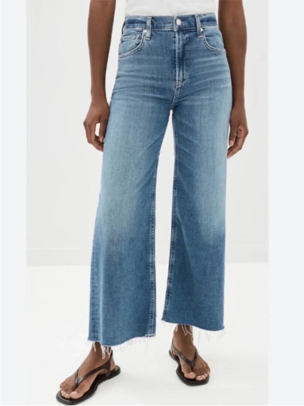 COH Citizens of Humanity Blue Lyra 2140-1436 Flared Wide-Leg Jean Size 30